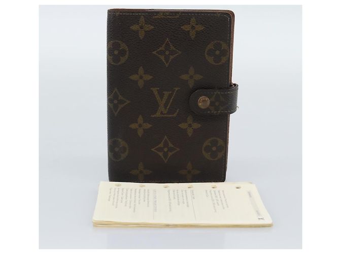 LOUIS VUITTON Monogram Agenda PM Day Planner Cover R20005 LV Auth BA14235 Monograma - vista 12