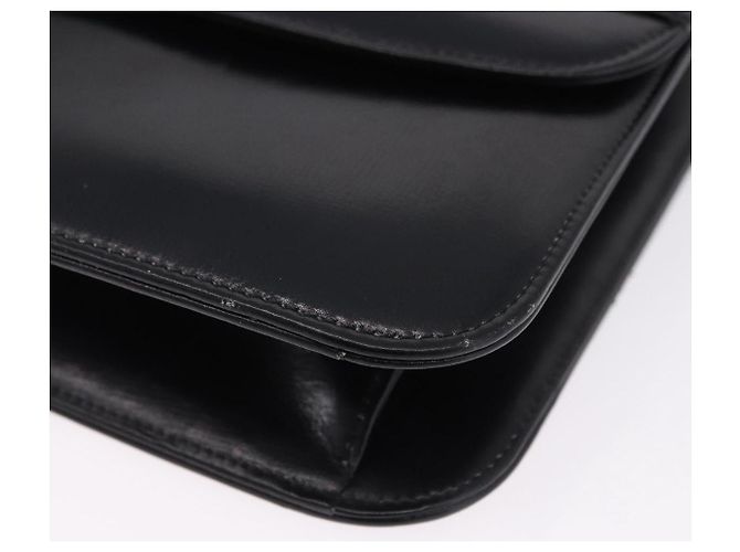 Céline Borsa a Spalla CELINE Horse Carriage in Pelle Nera e Oro Auth 194581 Nero D'oro - vista 14
