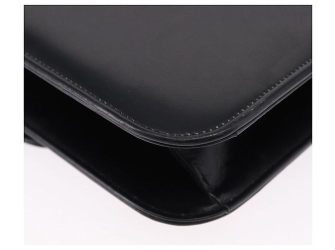 Céline Borsa a Spalla CELINE Horse Carriage in Pelle Nera e Oro Auth 194581 Nero D'oro - vista 15
