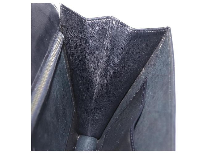 Céline Borsa a Spalla CELINE Horse Carriage in Pelle Nera e Oro Auth 194581 Nero D'oro - vista 19
