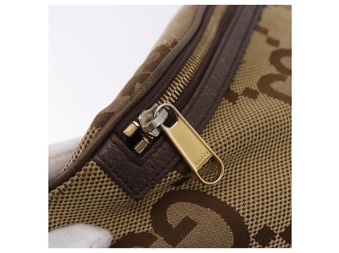 Borsa a tracolla GUCCI GG Canvas Beige Oro 696031 Auth mr2675A D'oro - vista 10