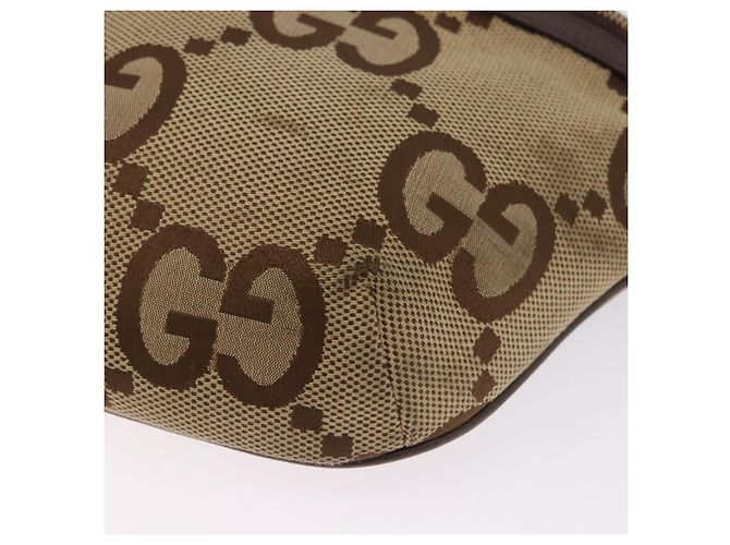 Borsa a tracolla GUCCI GG Canvas Beige Oro 696031 Auth mr2675A D'oro - vista 14