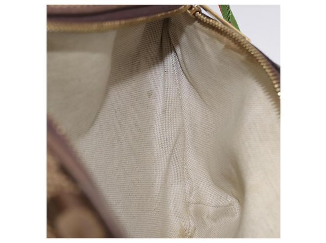 Borsa a tracolla GUCCI GG Canvas Beige Oro 696031 Auth mr2675A D'oro - vista 18