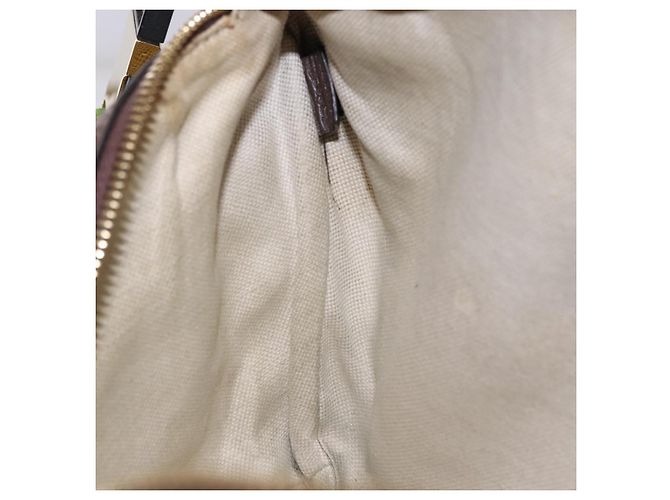 Borsa a tracolla GUCCI GG Canvas Beige Oro 696031 Auth mr2675A D'oro - vista 19
