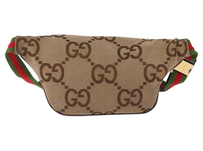 Borsa a tracolla GUCCI GG Canvas Beige Oro 696031 Auth mr2675A D'oro - vista 2