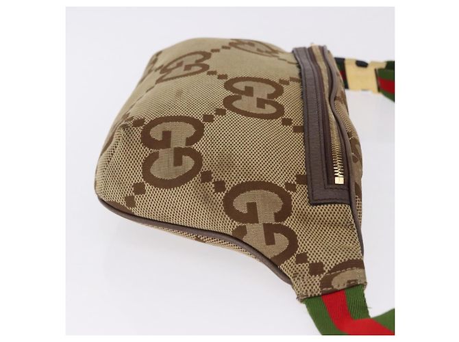 Borsa a tracolla GUCCI GG Canvas Beige Oro 696031 Auth mr2675A D'oro - vista 4