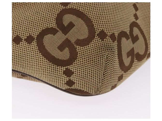 Borsa a tracolla GUCCI GG Canvas Beige Oro 696031 Auth mr2675A D'oro - vista 9