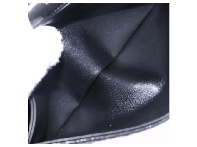 Borsa a Spalla con Catena BALLY in Pelle Nera e Tonalità Oro Auth ka5331 Nero - vista 21