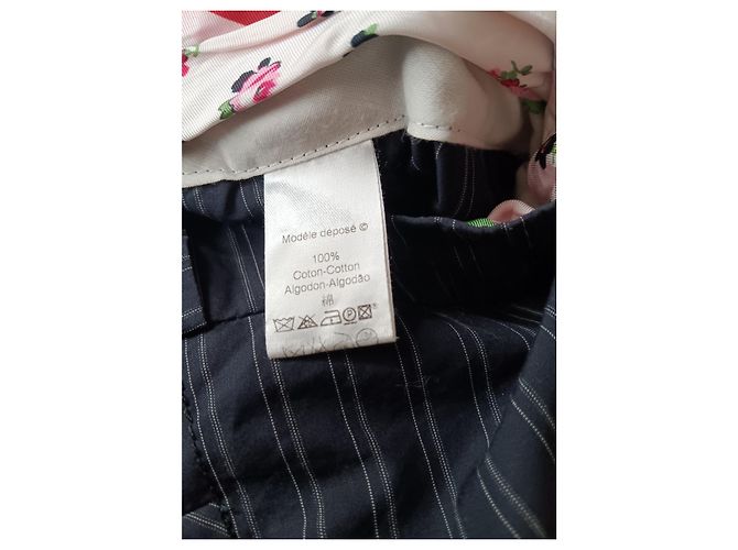 Pantalones de algodón a rayas Kenzo Negro - vista 8