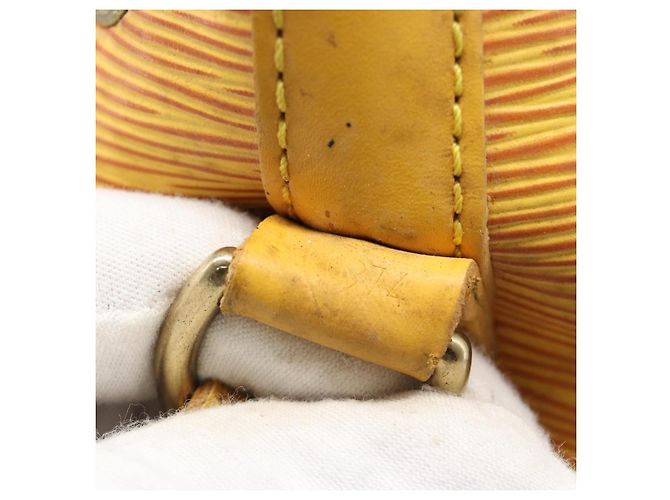Borsa a tracolla LOUIS VUITTON Epi Petit Noe Tassili Yellow M44109 LV Auth BA14160 - vista 12