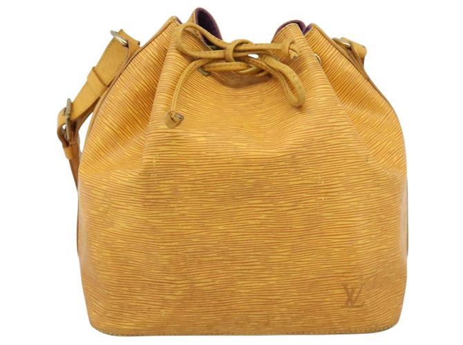 Borsa a tracolla LOUIS VUITTON Epi Petit Noe Tassili Yellow M44109 LV Auth BA14160 - vista 13