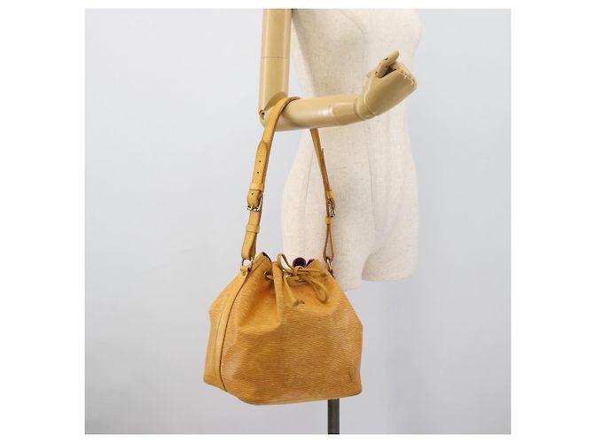 Borsa a tracolla LOUIS VUITTON Epi Petit Noe Tassili Yellow M44109 LV Auth BA14160 - vista 19