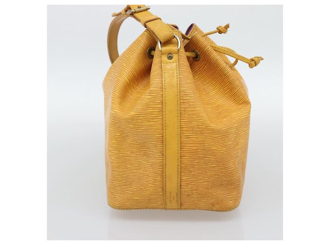 Borsa a tracolla LOUIS VUITTON Epi Petit Noe Tassili Yellow M44109 LV Auth BA14160 - vista 3