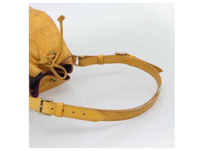 Borsa a tracolla LOUIS VUITTON Epi Petit Noe Tassili Yellow M44109 LV Auth BA14160 - vista 7