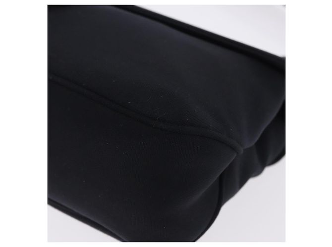 Borsa Salvatore Ferragamo Vala in tela nero argento Auth ka5410 - vista 14