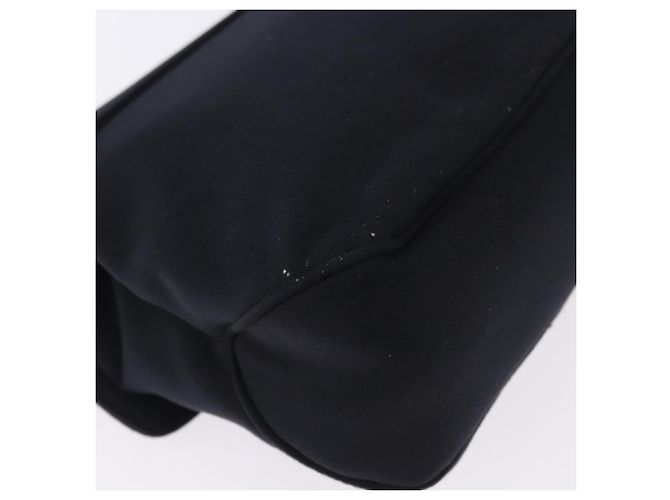 Borsa Salvatore Ferragamo Vala in tela nero argento Auth ka5410 - vista 15