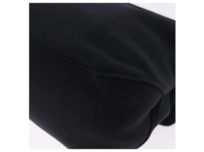 Borsa Salvatore Ferragamo Vala in tela nero argento Auth ka5410 - vista 16