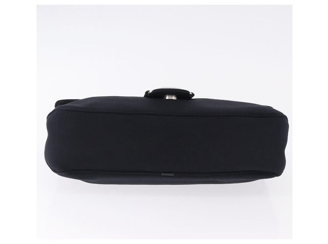 Borsa Salvatore Ferragamo Vala in tela nero argento Auth ka5410 - vista 5