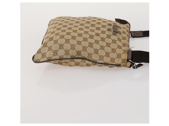 Borsa a Spalla GUCCI GG Canvas 2 Set Beige Black Auth 192893 Nero - vista 12