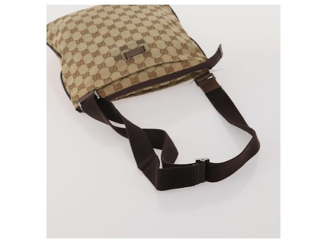 Borsa a Spalla GUCCI GG Canvas 2 Set Beige Black Auth 192893 Nero - vista 13