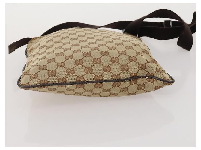 Borsa a Spalla GUCCI GG Canvas 2 Set Beige Black Auth 192893 Nero - vista 15