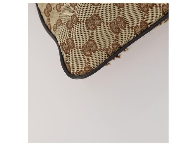 Borsa a Spalla GUCCI GG Canvas 2 Set Beige Black Auth 192893 Nero - vista 16