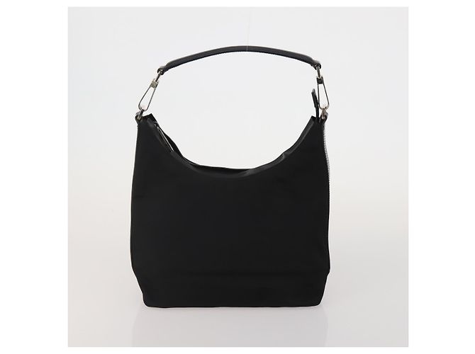 Borsa a Spalla GUCCI GG Canvas 2 Set Beige Black Auth 192893 Nero - vista 2