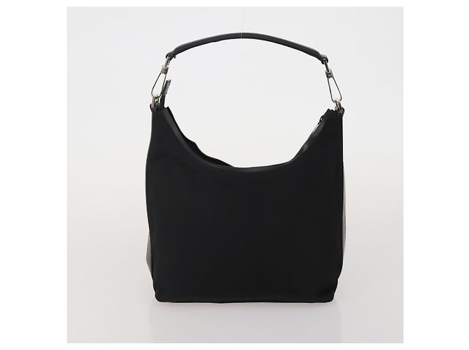 Borsa a Spalla GUCCI GG Canvas 2 Set Beige Black Auth 192893 Nero - vista 3