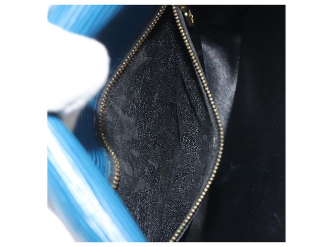 LOUIS VUITTON Epi Saint Cloud GM Shoulder Bag Blue M52195 LV Auth ep15188 - vista 11