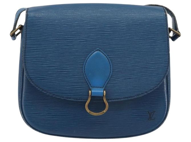 LOUIS VUITTON Epi Saint Cloud GM Shoulder Bag Blue M52195 LV Auth ep15188 - vista 13