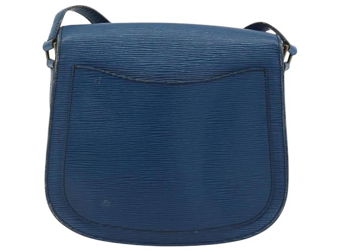 LOUIS VUITTON Epi Saint Cloud GM Shoulder Bag Blue M52195 LV Auth ep15188 - vista 2