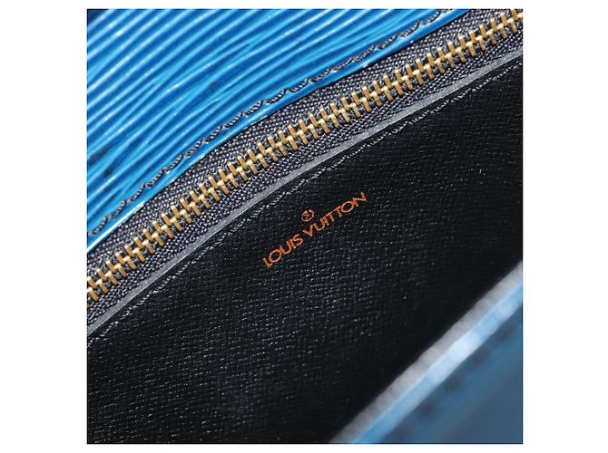LOUIS VUITTON Epi Saint Cloud GM Shoulder Bag Blue M52195 LV Auth ep15188 - vista 21