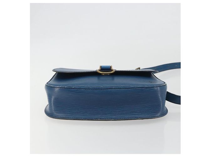 LOUIS VUITTON Epi Saint Cloud GM Shoulder Bag Blue M52195 LV Auth ep15188 - vista 5