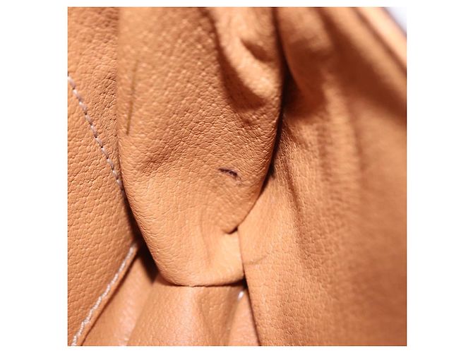 Céline Marsupio CELINE Macadam Canvas PVC Pelle Marrone Oro Auth 194626A D'oro - vista 11