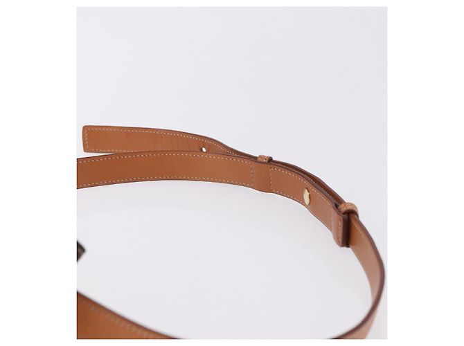 Céline Marsupio CELINE Macadam Canvas PVC Pelle Marrone Oro Auth 194626A D'oro - vista 14