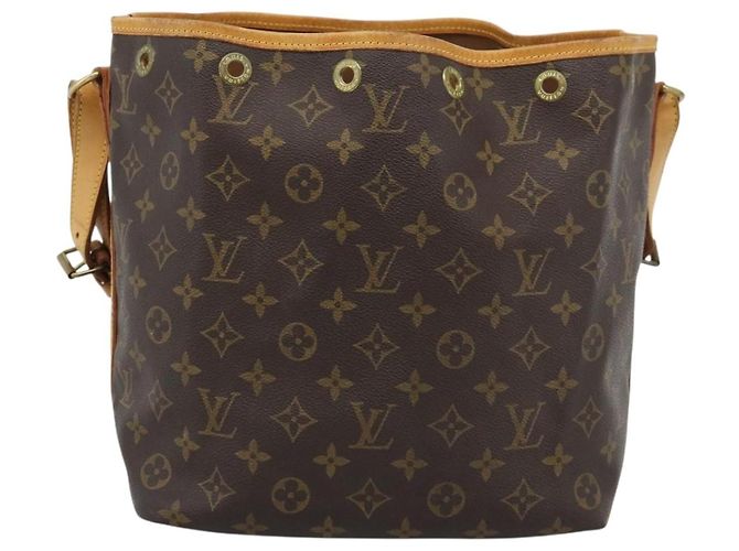 LOUIS VUITTON Borsa a Spalla Monogram Petit Noe M42226 LV Auth 193137 Monogramma - vista 13