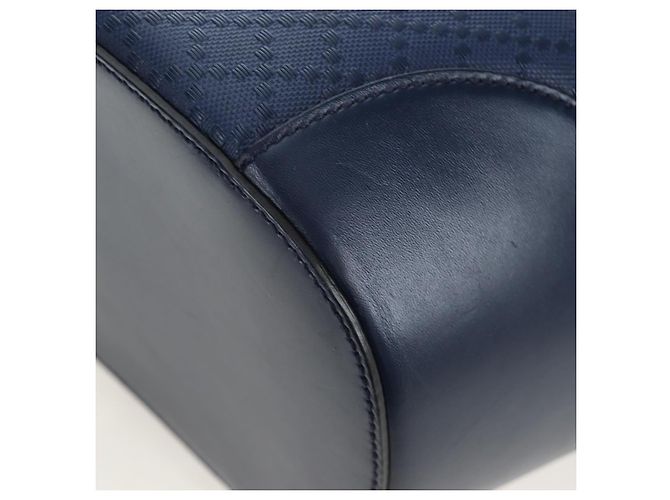 Borsa a Spalla GUCCI Diamante in Pelle 2way Blu Argento 354228 Auth ki6701V - vista 15