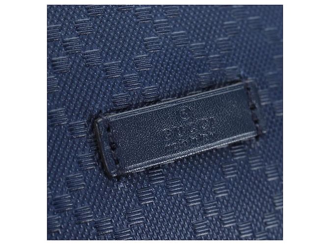 Borsa a Spalla GUCCI Diamante in Pelle 2way Blu Argento 354228 Auth ki6701V - vista 18