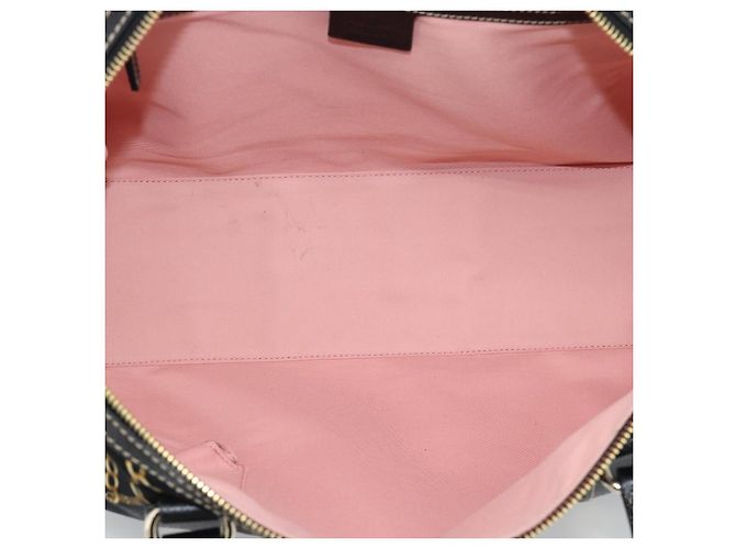 Borsa GUCCI in raso nero con finiture dorate 154180 Auth ep15224V - vista 10