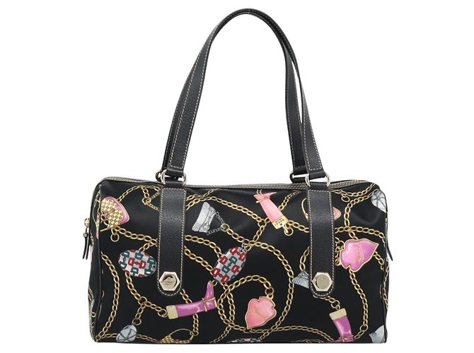 Borsa GUCCI in raso nero con finiture dorate 154180 Auth ep15224V - vista 13