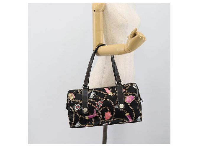 Borsa GUCCI in raso nero con finiture dorate 154180 Auth ep15224V - vista 23