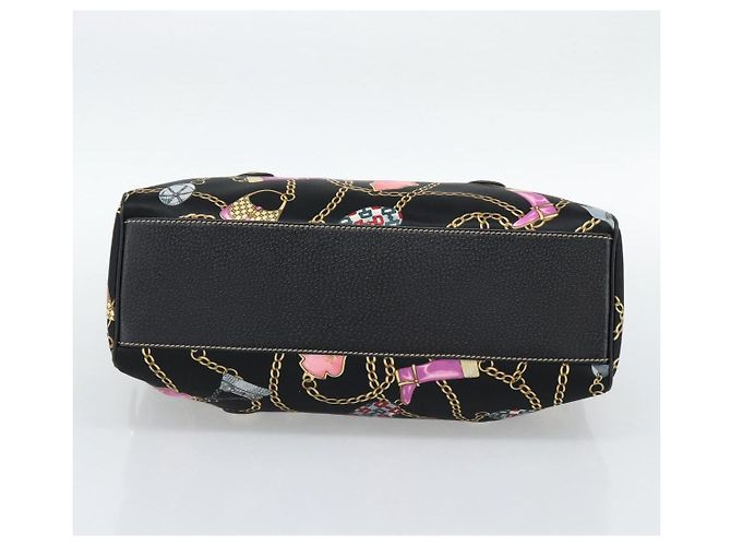 Borsa GUCCI in raso nero con finiture dorate 154180 Auth ep15224V - vista 5