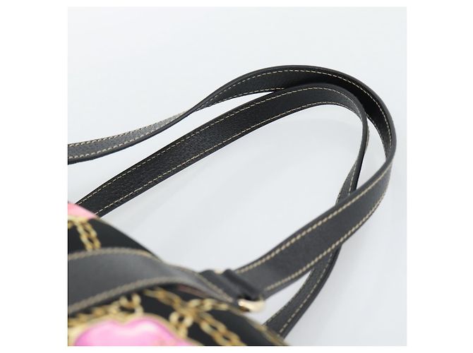 Borsa GUCCI in raso nero con finiture dorate 154180 Auth ep15224V - vista 8