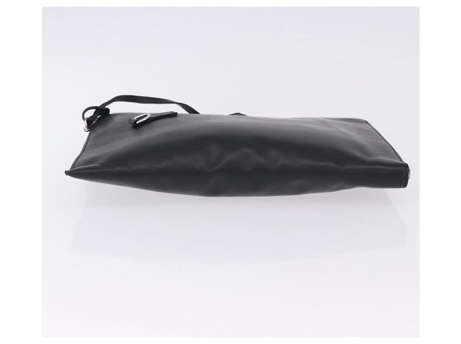 FENDI Clutch Bag Leder Schwarz Silber 7M0225 Auth ka5375V - Ansicht 6