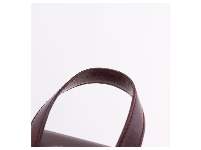 CARTIER Rucksack Leder Bordeaux Gold Authentisch bs36274 Golden - Ansicht 14