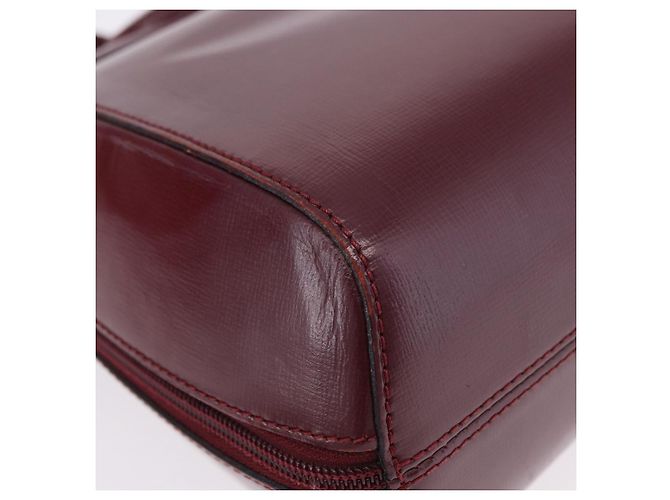 CARTIER Rucksack Leder Bordeaux Gold Authentisch bs36274 Golden - Ansicht 16