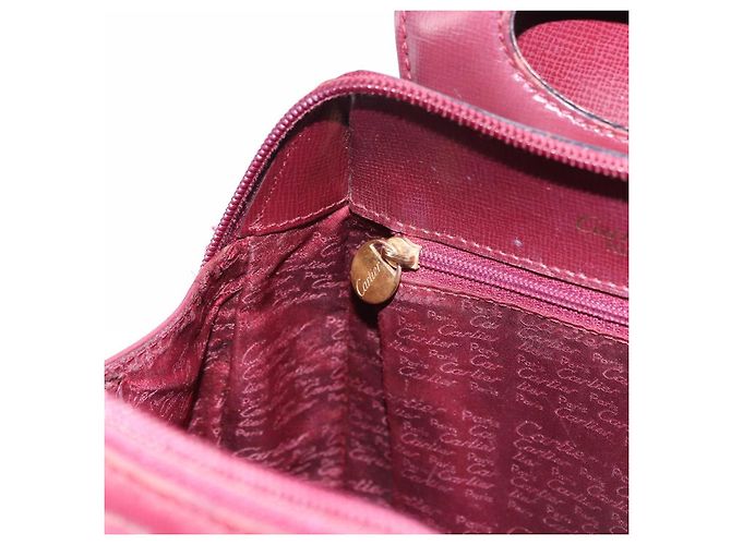 CARTIER Rucksack Leder Bordeaux Gold Authentisch bs36274 Golden - Ansicht 25