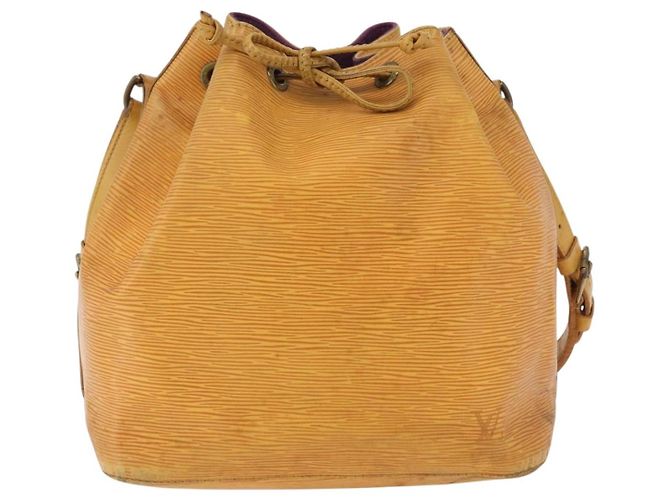 Borsa a Spalla LOUIS VUITTON Epi Petit Noe Giallo M44109 LV Auth 192667 - vista 13