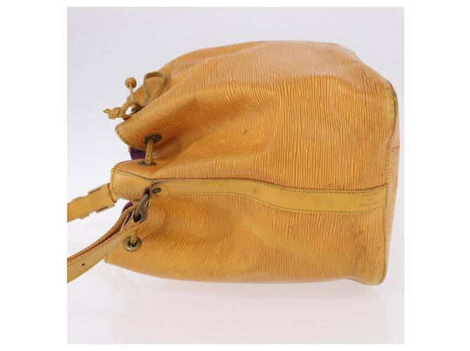 Borsa a Spalla LOUIS VUITTON Epi Petit Noe Giallo M44109 LV Auth 192667 - vista 4