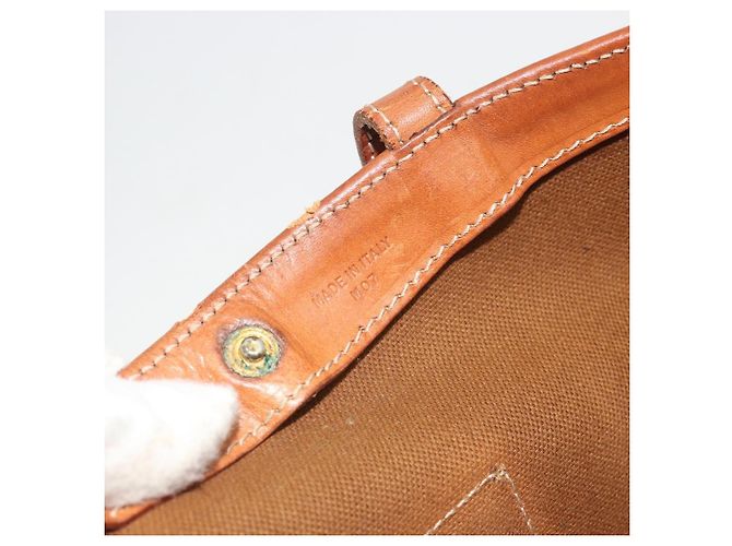 Céline Borsa Tote CELINE Macadam in PVC e Pelle Beige Marrone Autentica ep15154 - vista 12
